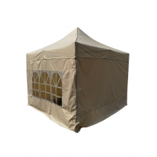 PROFI small hexagon nůžkový párty stan, prodejní stánek 3x3m béžový